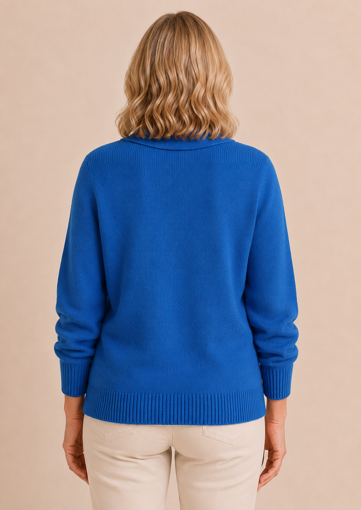 Noemi | Collared Button-Front Cardigan