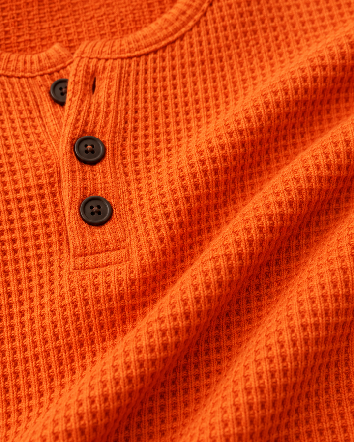 Toinette | Waffle Knit Henley Top