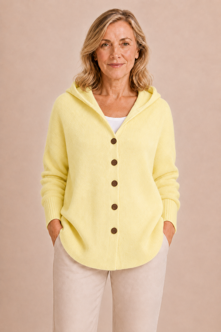 Marjolaine | Hooded Knit Cardigan