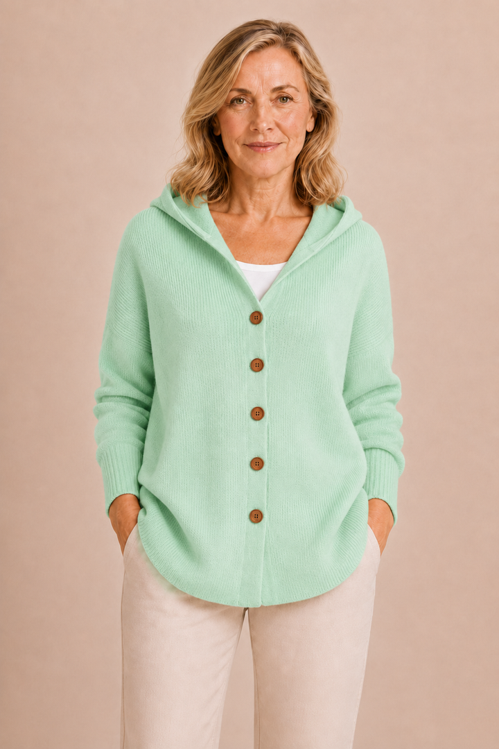 Marjolaine | Hooded Knit Cardigan