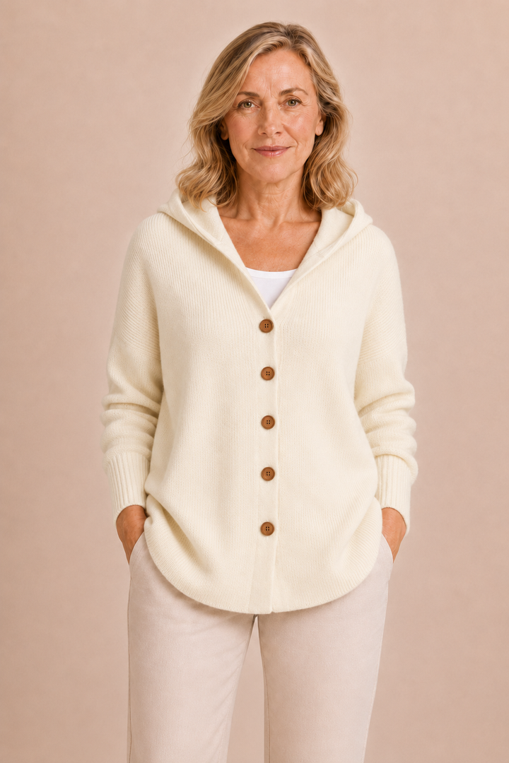 Marjolaine | Hooded Knit Cardigan