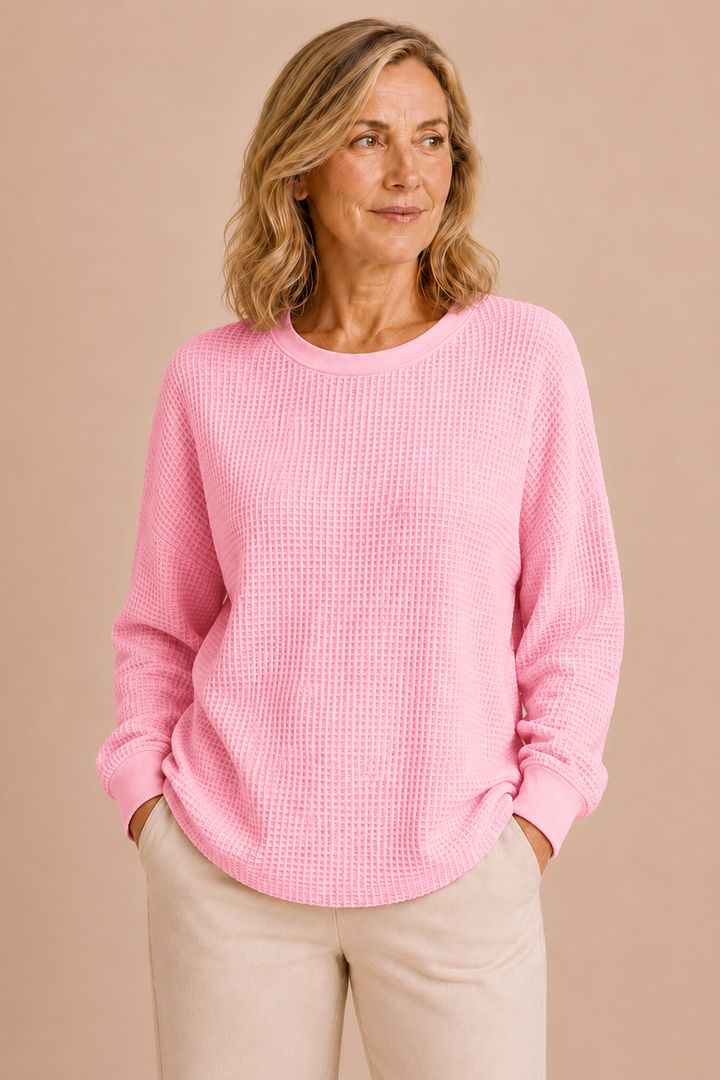 Florina | Textured Weave Wool Sweater