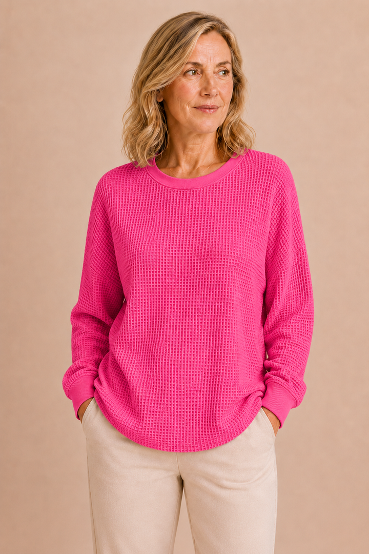 Florina | Textured Weave Wool Sweater