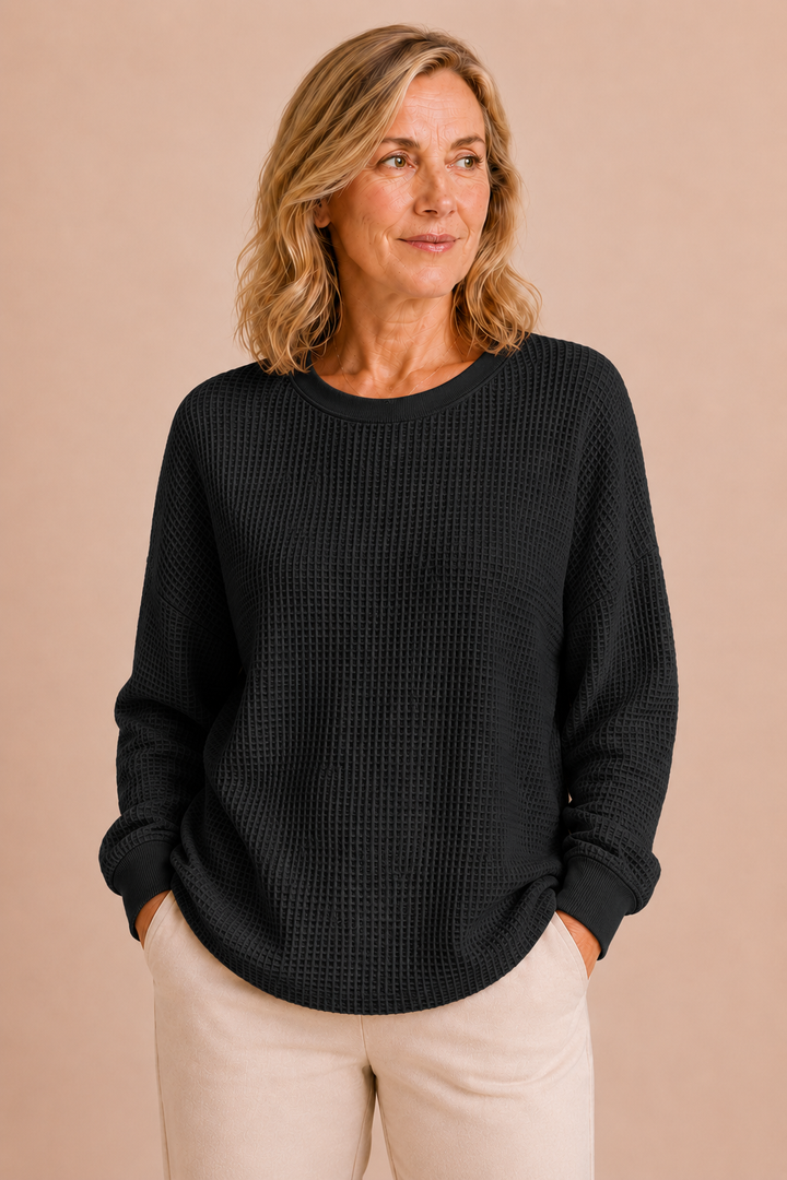 Florina | Textured Weave Wool Sweater