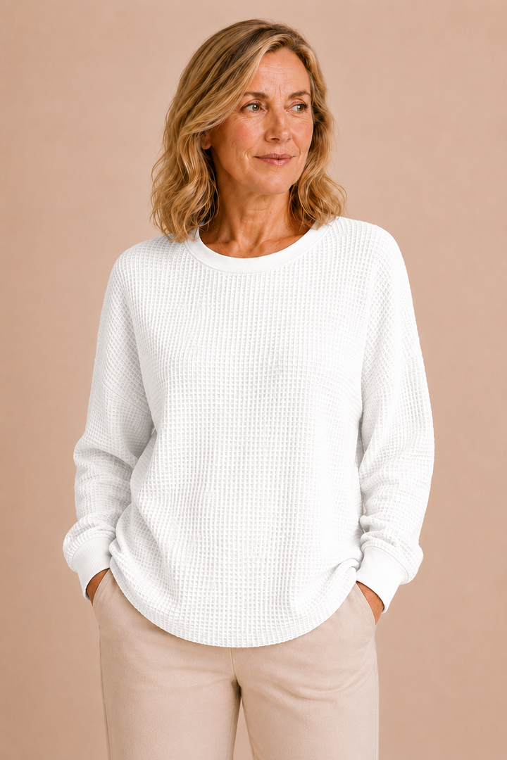 Florina | Textured Weave Wool Sweater