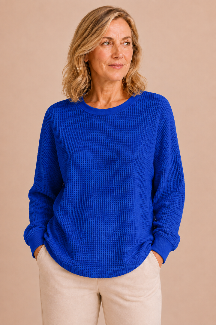 Florina | Textured Weave Wool Sweater