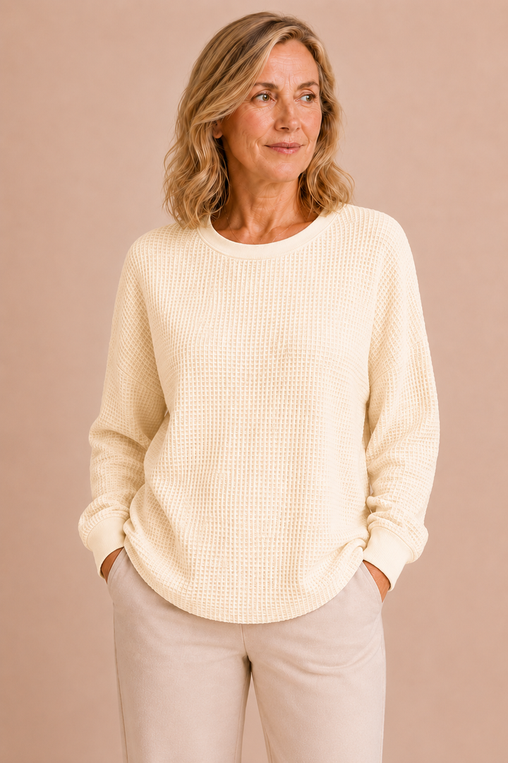 Florina | Textured Weave Wool Sweater