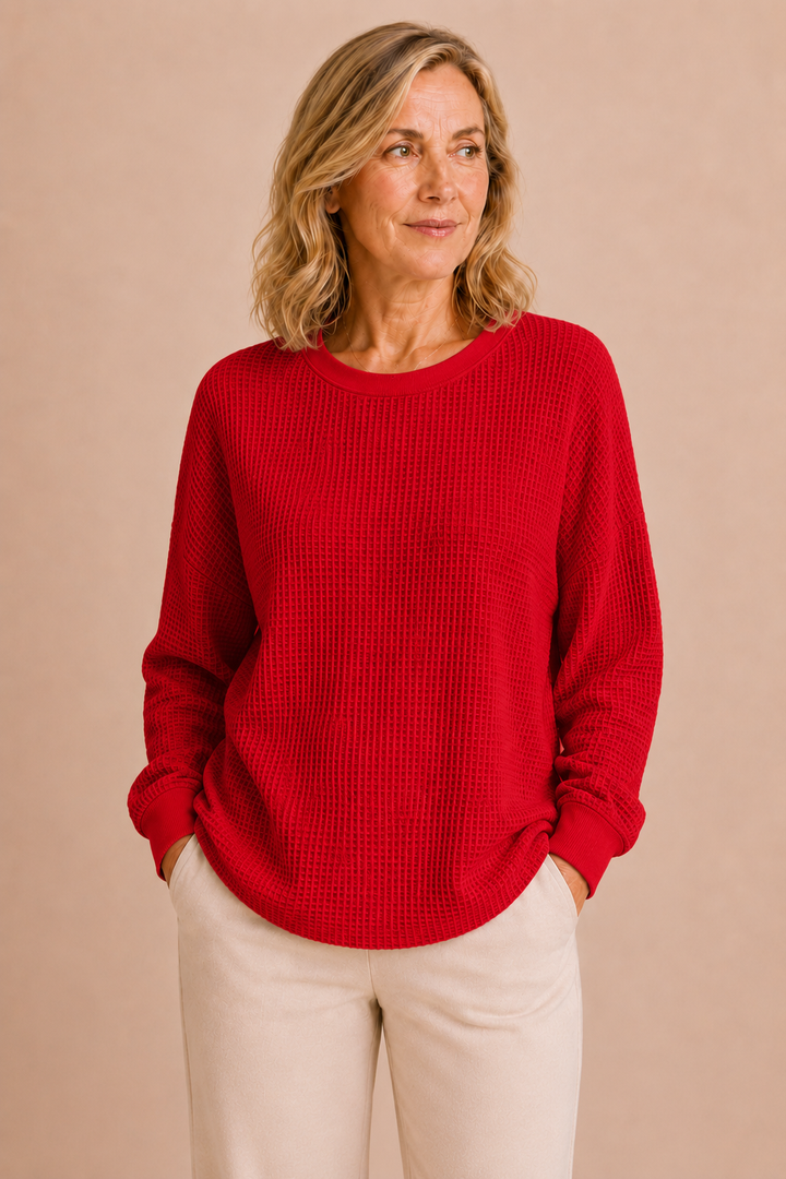 Florina | Textured Weave Wool Sweater