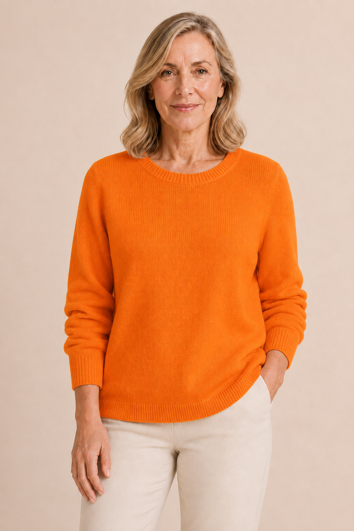 Elvire | Fine Knit Crew Neck Sweater