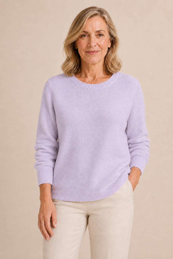Elvire | Fine Knit Crew Neck Sweater