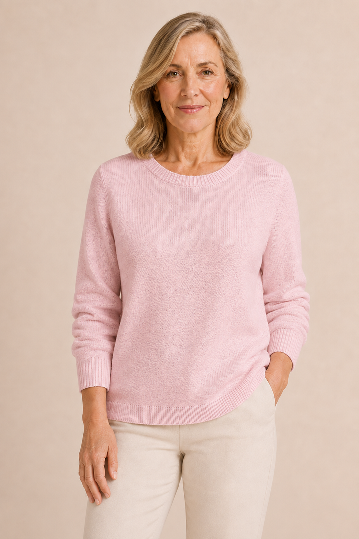 Elvire | Fine Knit Crew Neck Sweater
