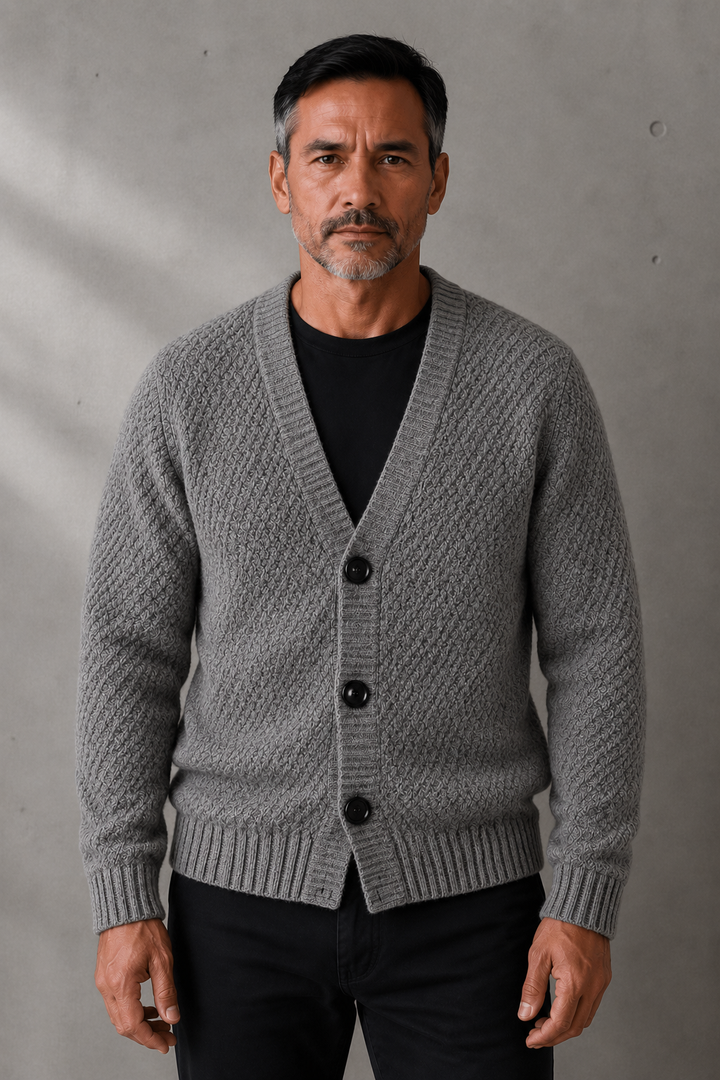Noel | V Neck Button Knit Cardigan