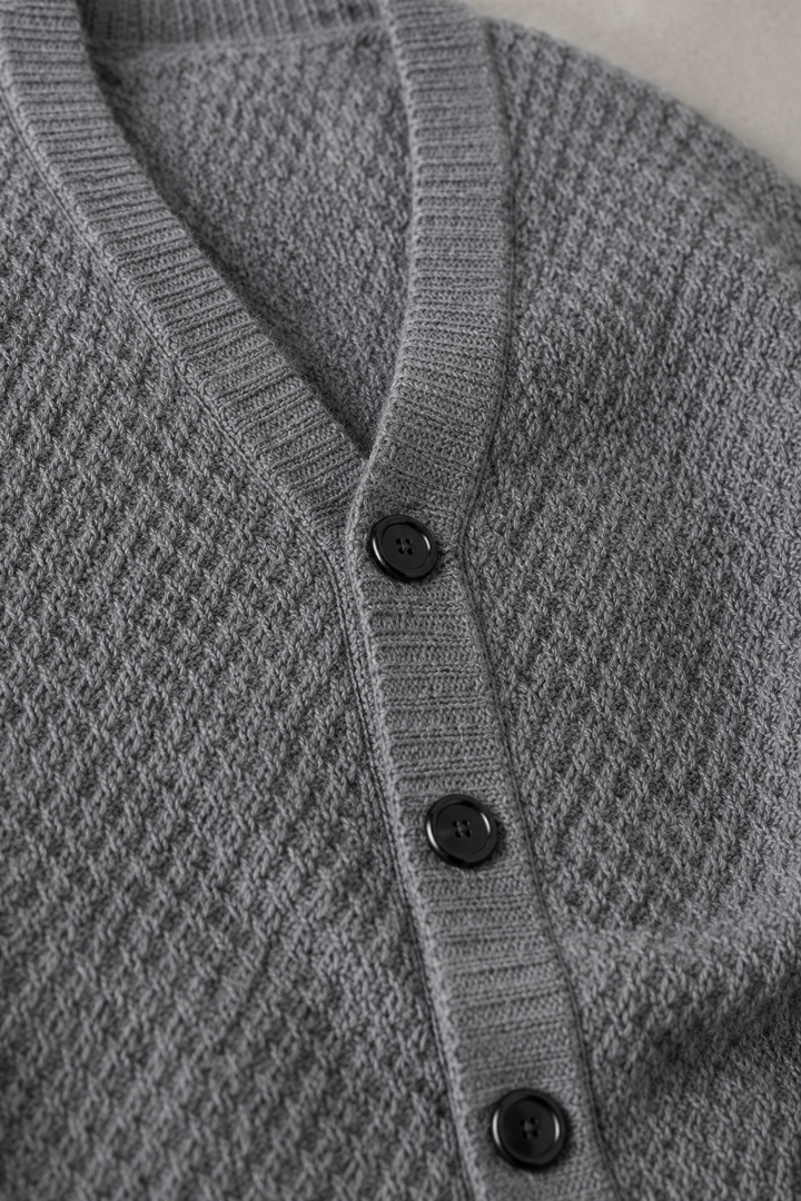 Noel | V Neck Button Knit Cardigan
