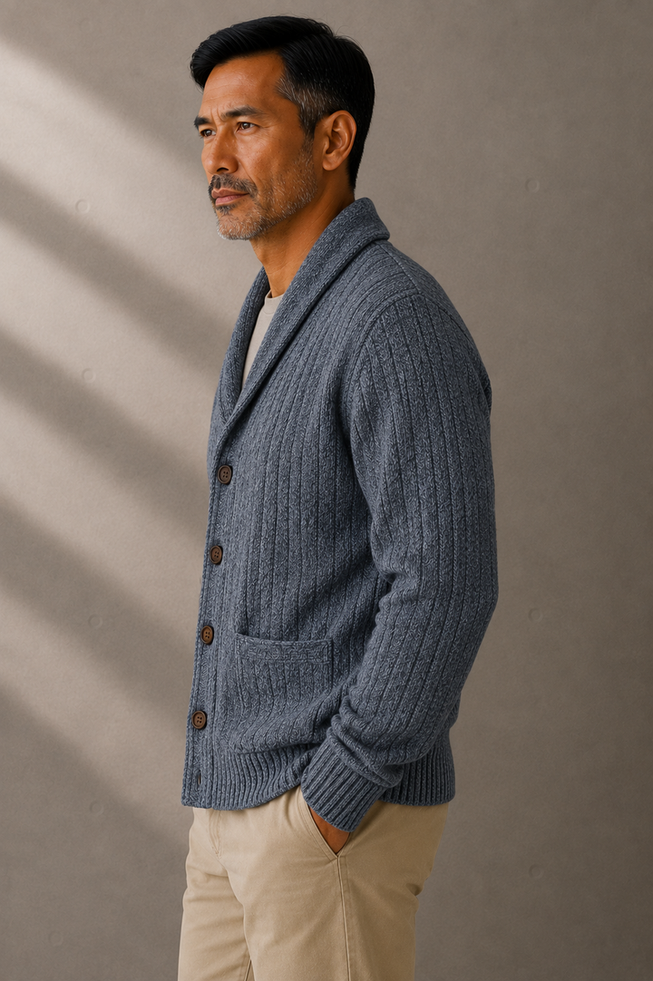 Pierrot | Ribbed Knit Button Cardigan