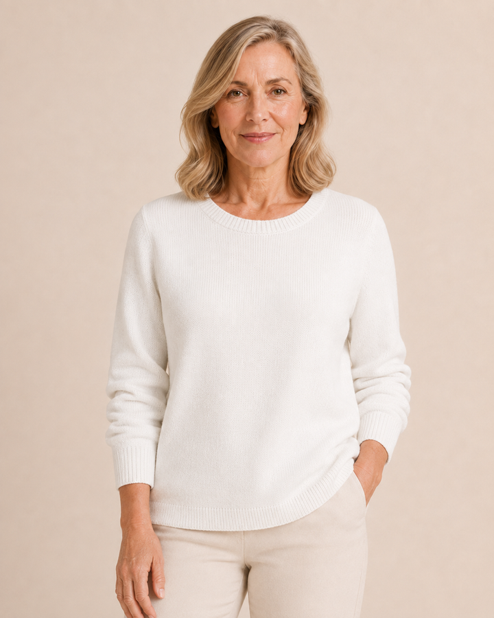 Elvire | Fine Knit Crew Neck Sweater