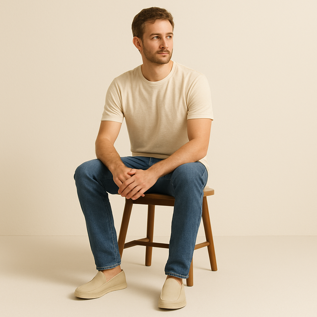 Léo | Rubber Sole Suede Loafers