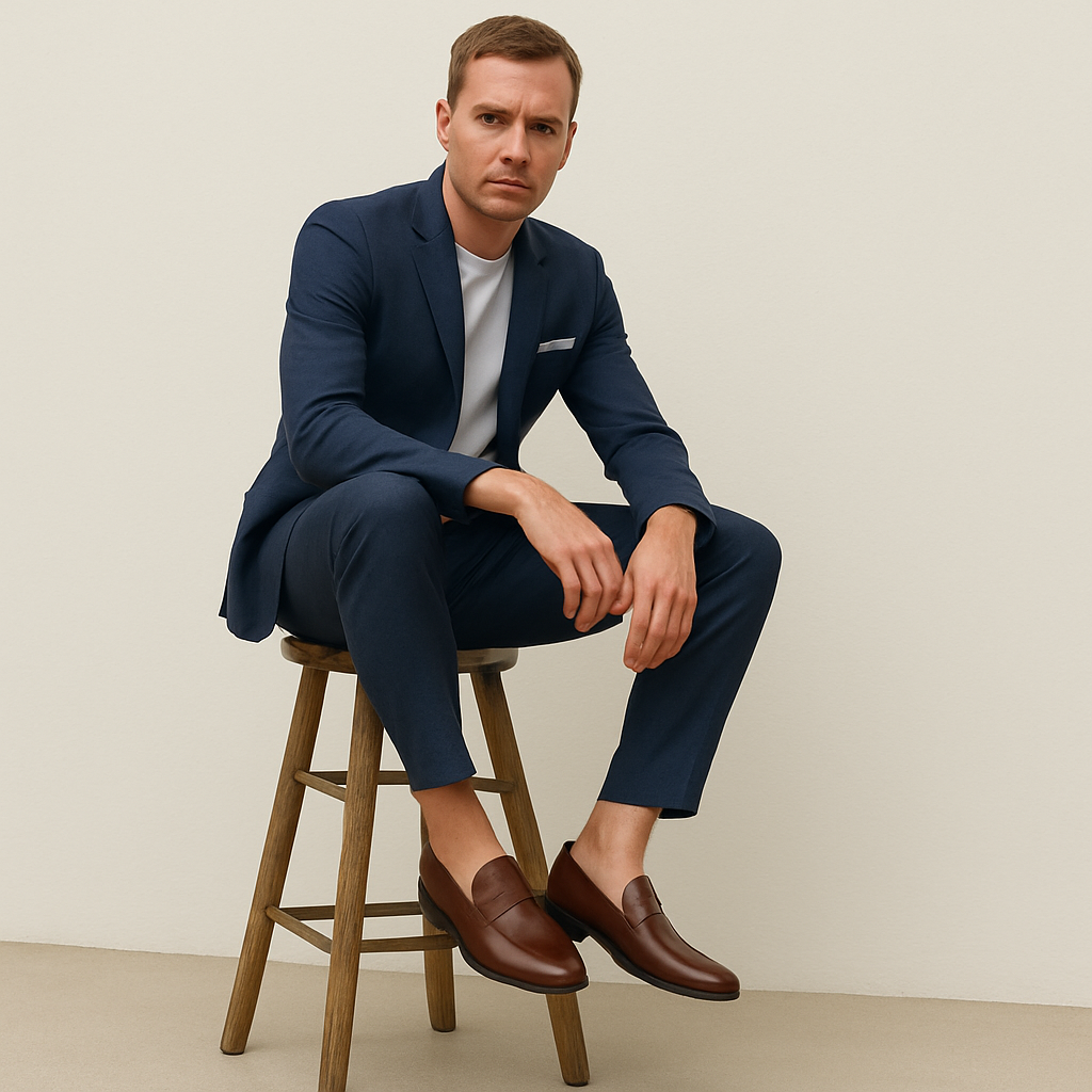 Gilles | Handmade Round Toe Loafers