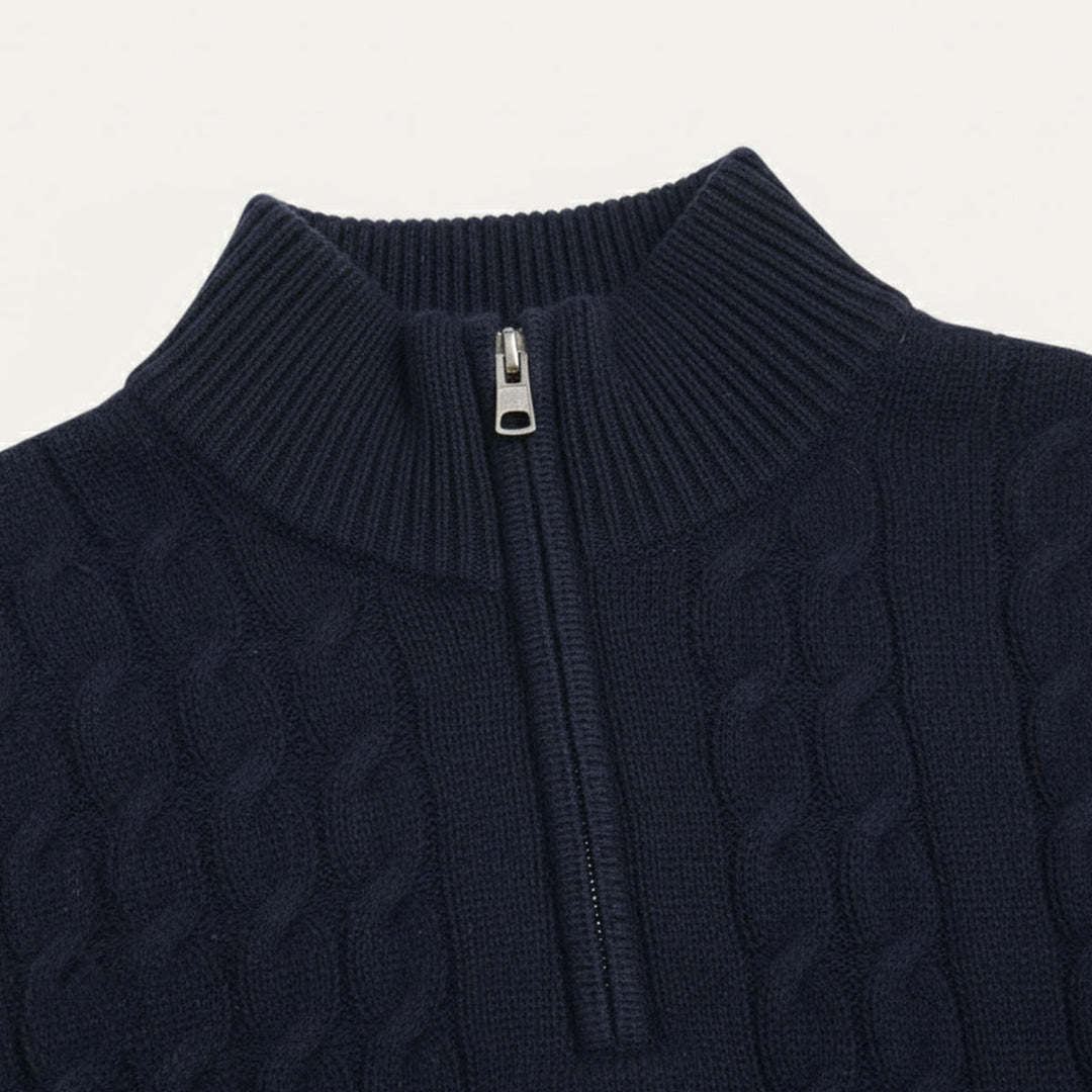 Bonaventure | Cable Knit Half Zip
