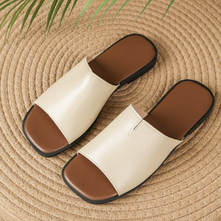 Frieda | Narrow Strap Flat Sandals