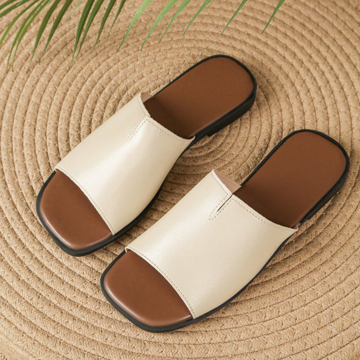 Frieda | Narrow Strap Flat Sandals