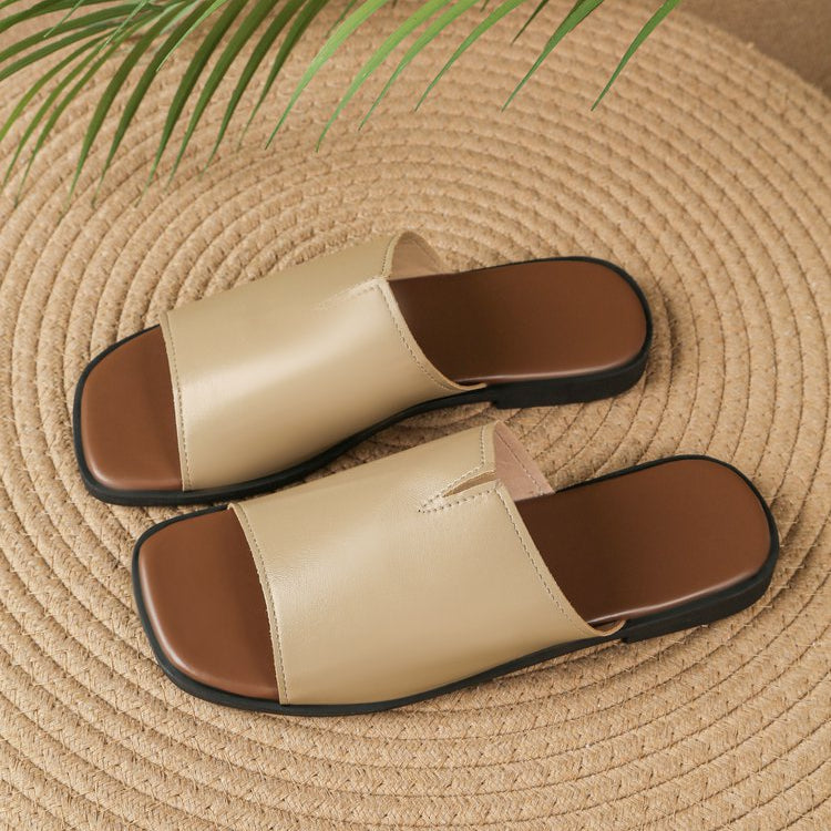 Frieda | Narrow Strap Flat Sandals