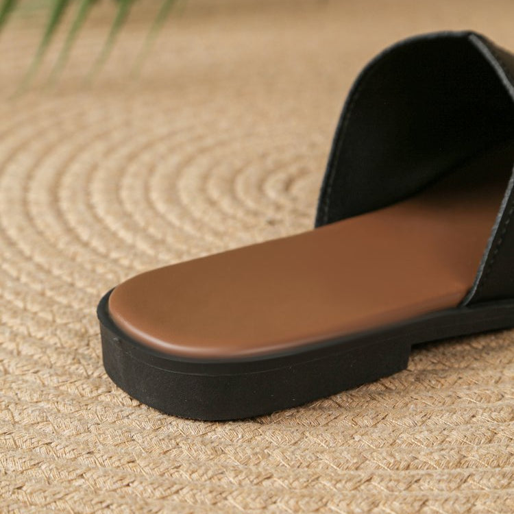 Frieda | Narrow Strap Flat Sandals