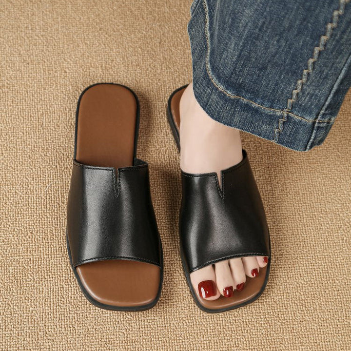 Frieda | Narrow Strap Flat Sandals
