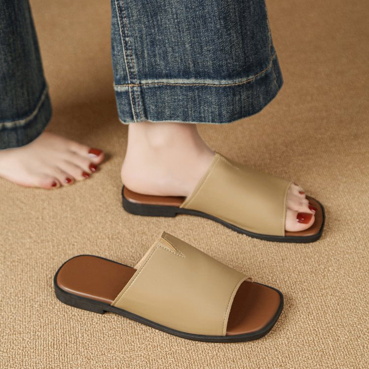 Frieda | Narrow Strap Flat Sandals