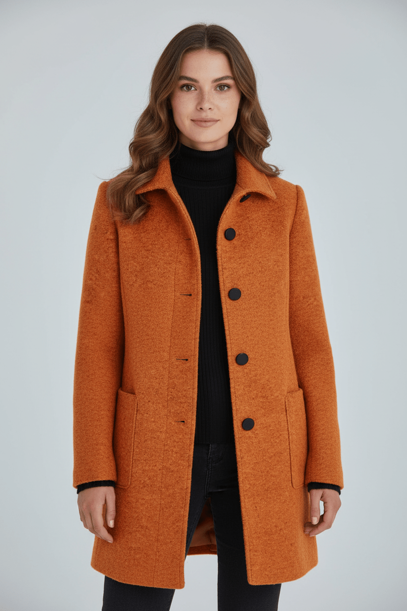 Sidonie | Wool-Blend Overcoat, To the Knee