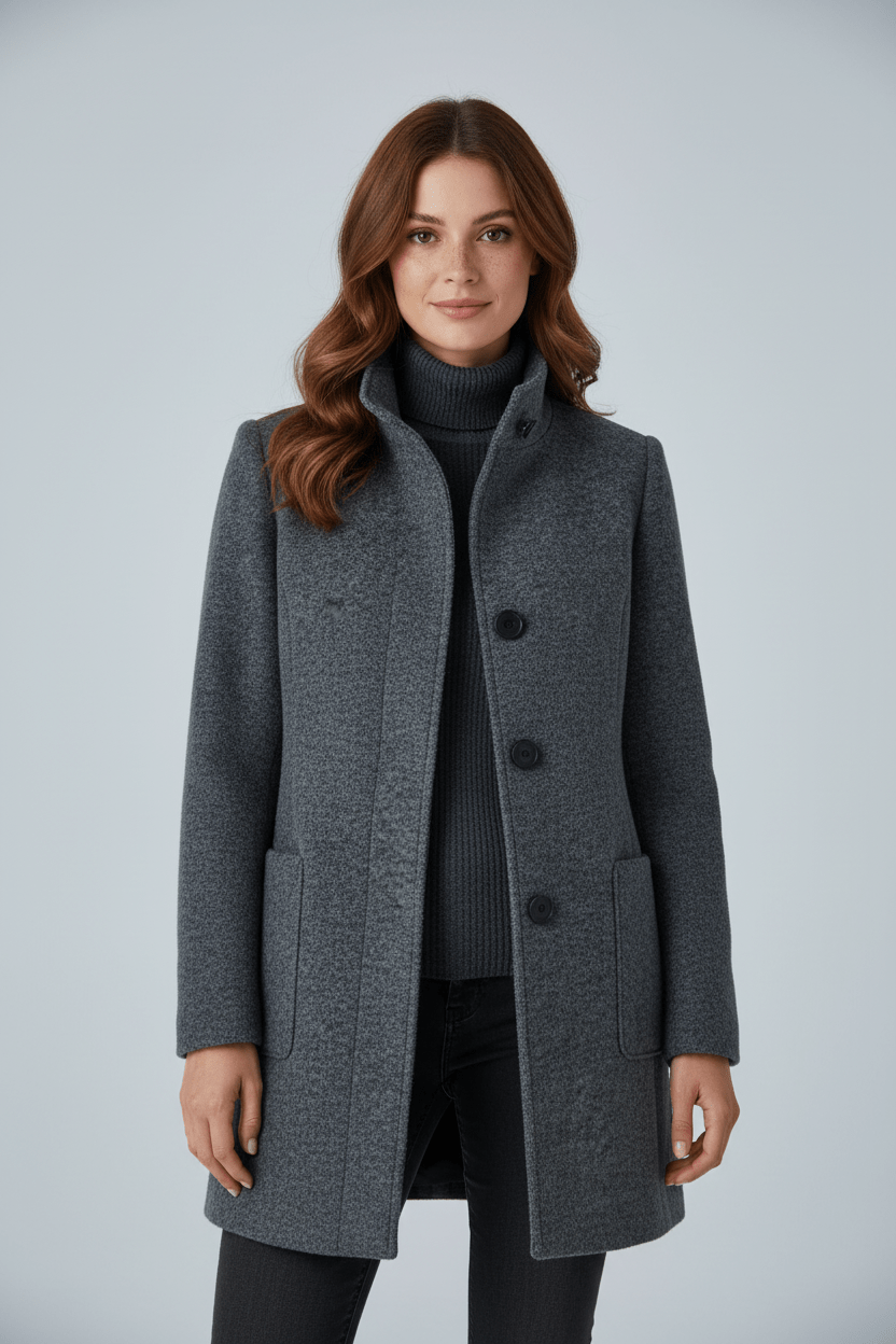 Sidonie | Wool-Blend Overcoat, To the Knee