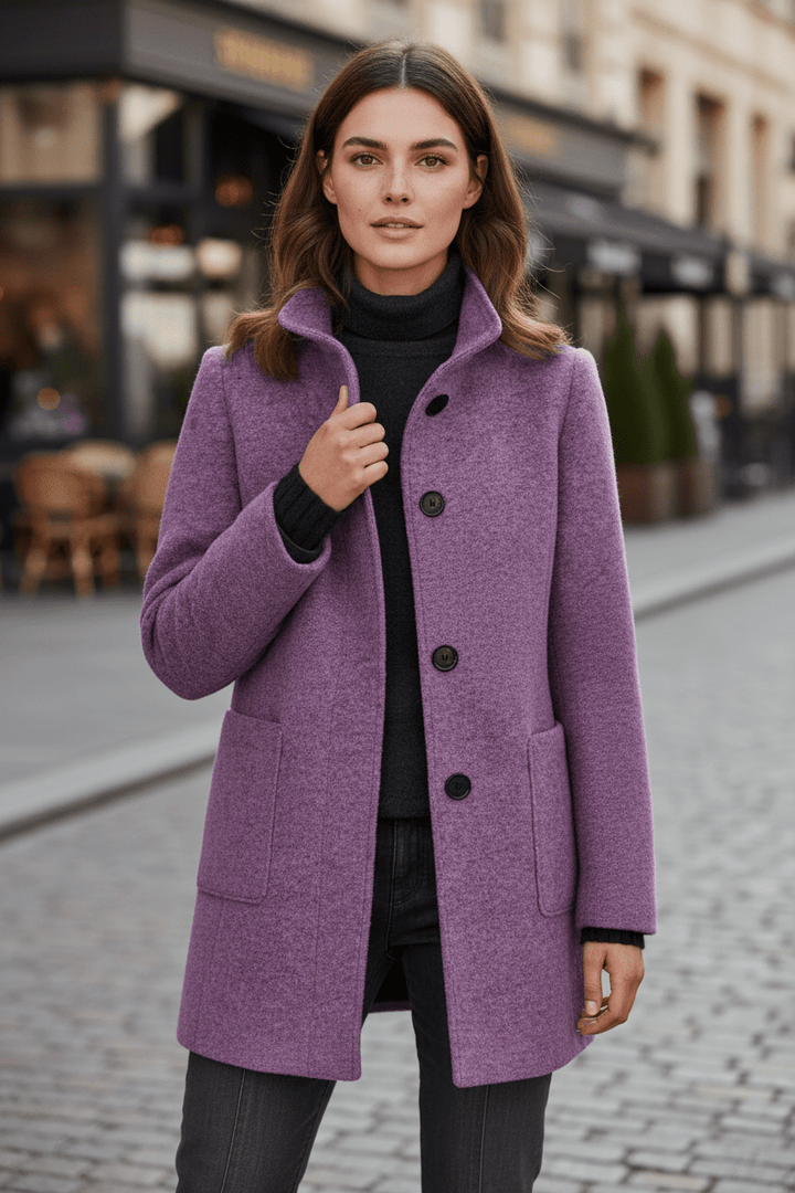 Sidonie | Wool-Blend Overcoat, To the Knee