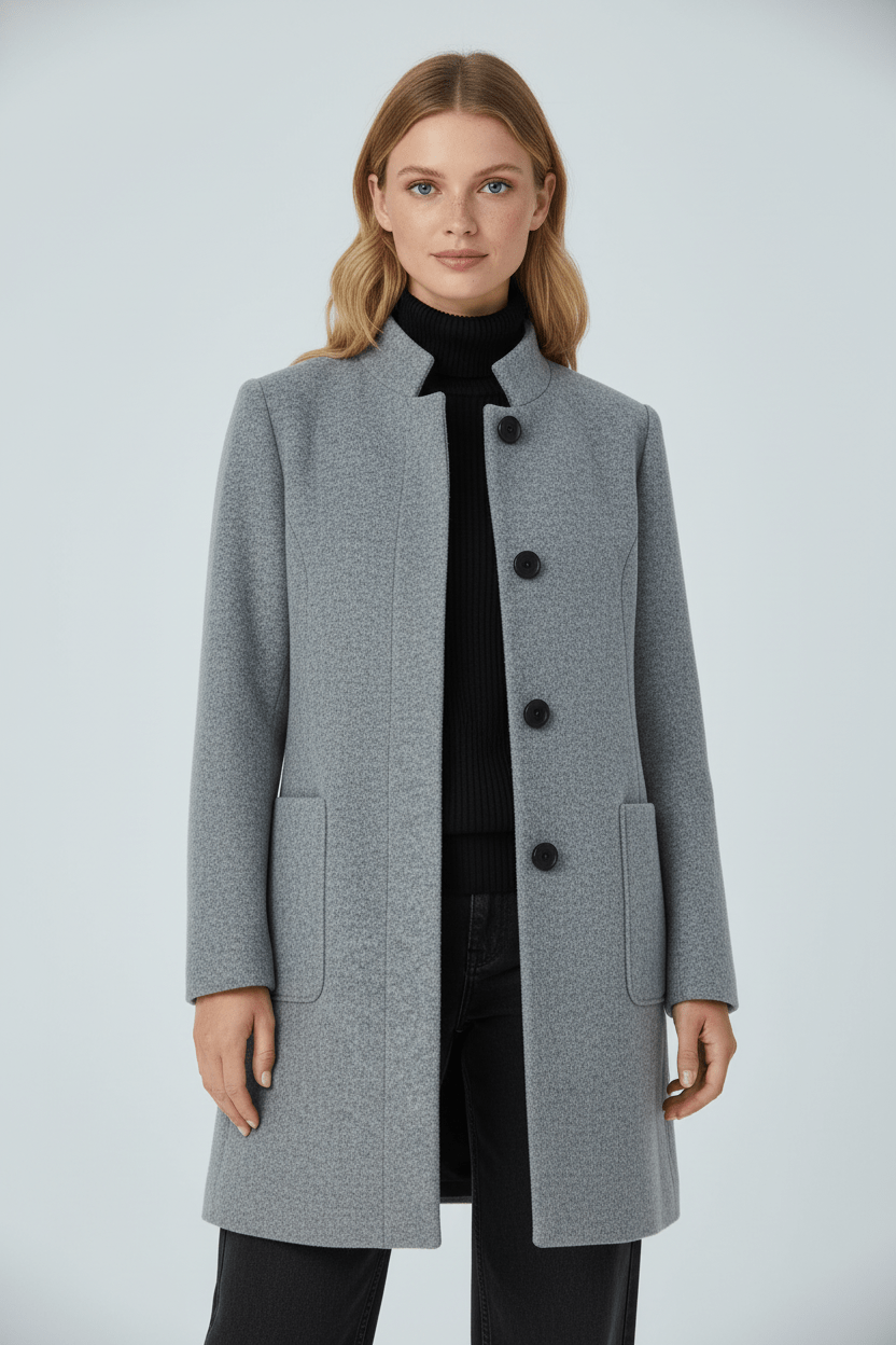 Sidonie | Wool-Blend Overcoat, To the Knee