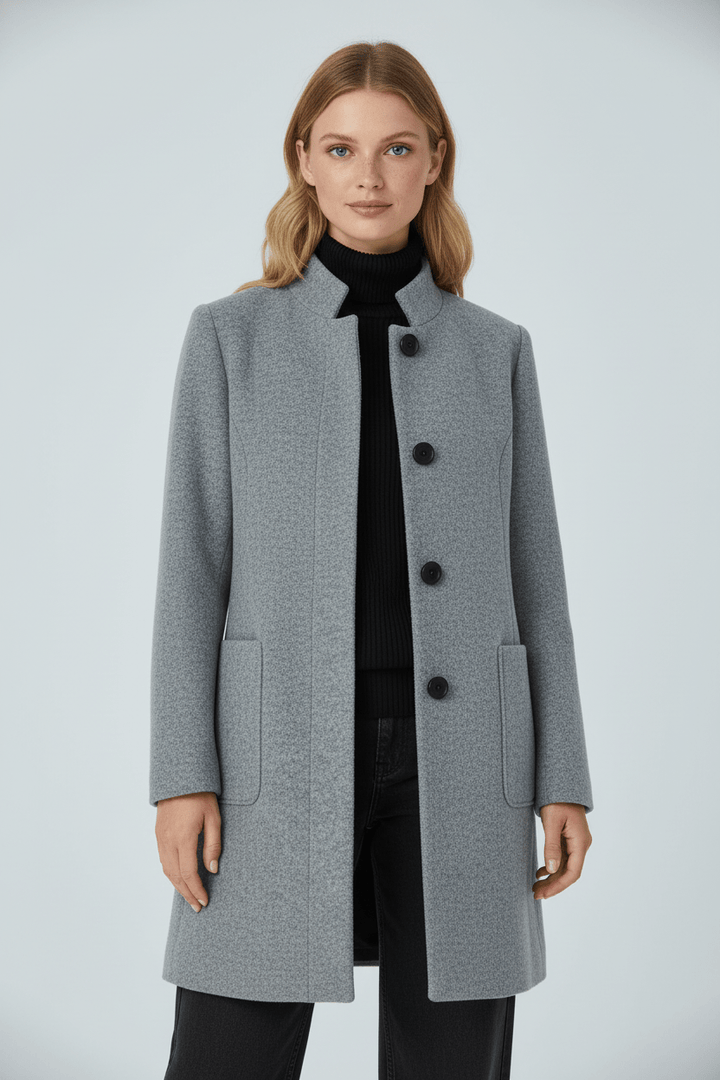 Sidonie | Wool-Blend Overcoat, To the Knee
