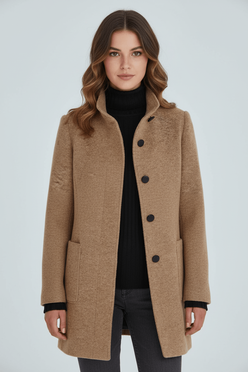 Sidonie | Wool-Blend Overcoat, To the Knee