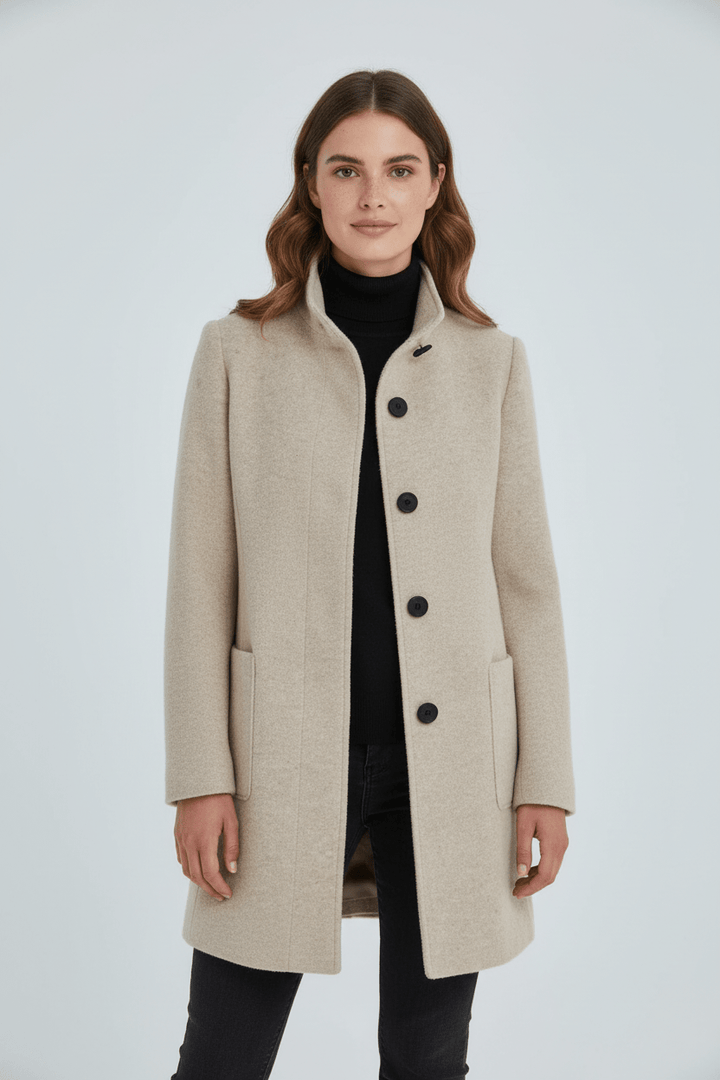 Sidonie | Wool-Blend Overcoat, To the Knee