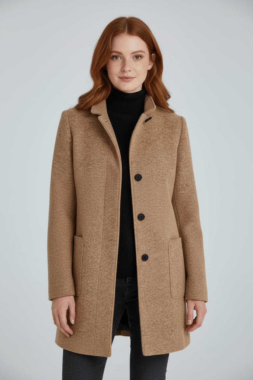 Sidonie | Wool-Blend Overcoat, To the Knee