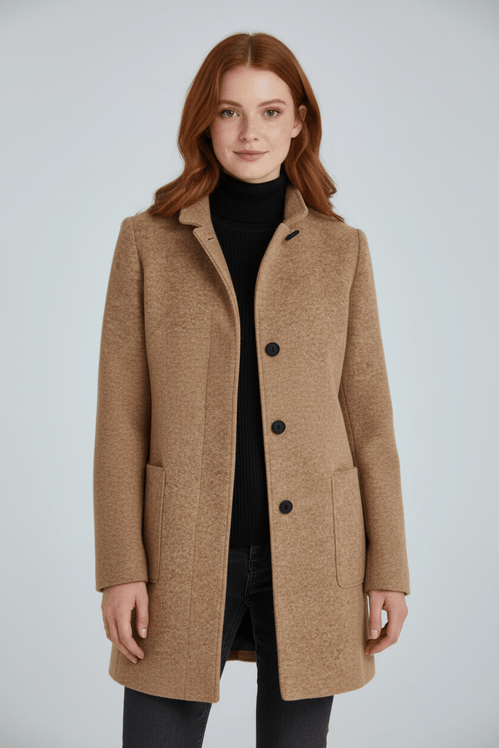 Sidonie | Wool-Blend Overcoat, To the Knee