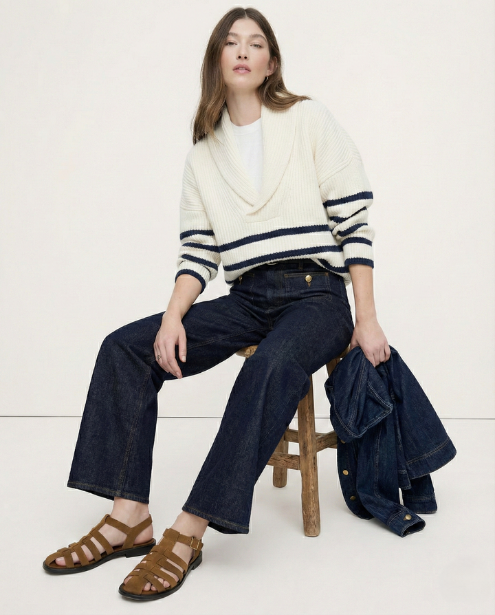 Johanne | High Waist Wide Leg Denim Jeans