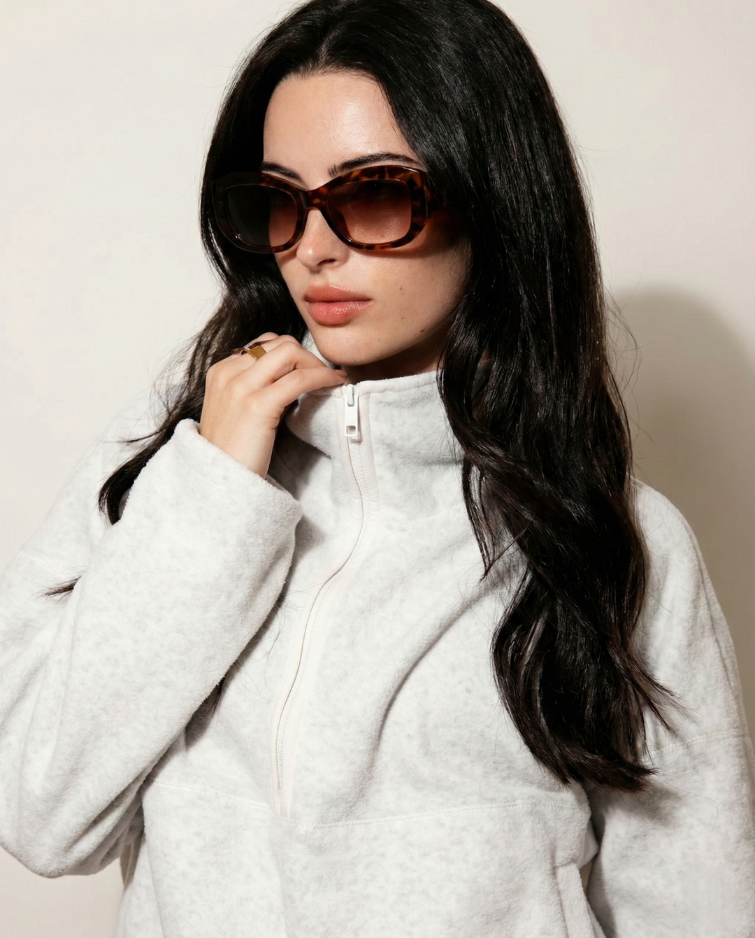 Gradient Lens Oversized Sunglasses