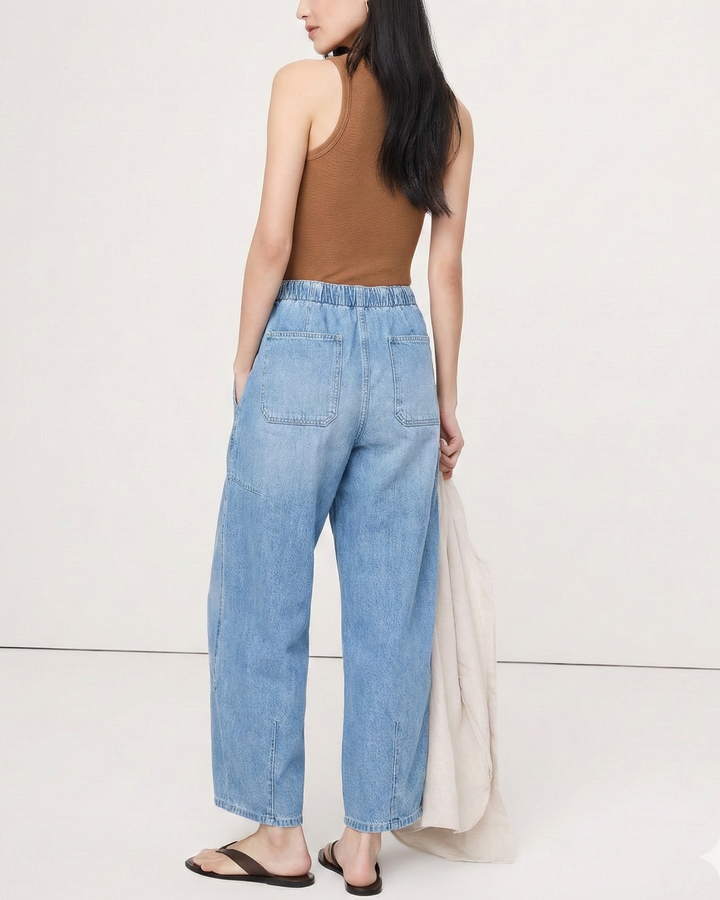 Maryse | Pull-On 100% Cotton Denim Jeans