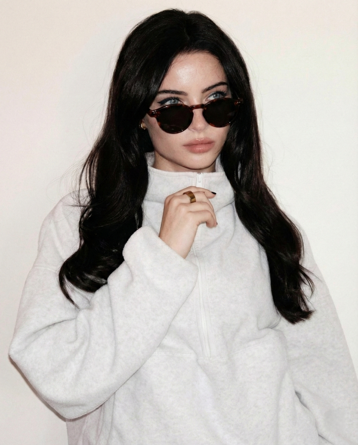 Two Tone Round UV400 Sunglasses