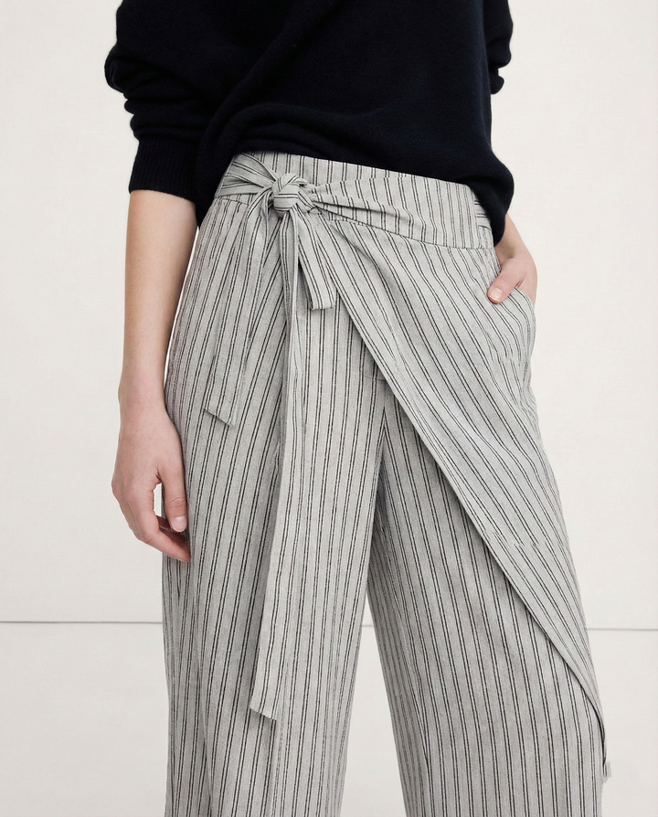 Paquerette | Cotton Pinstripe Trousers
