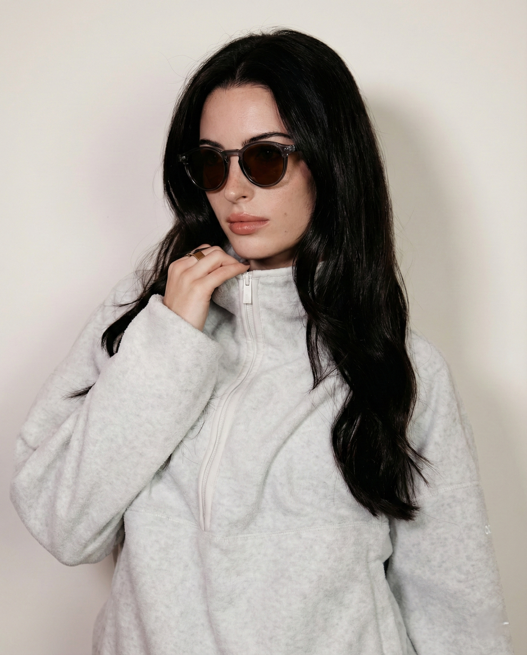 Two Tone Round UV400 Sunglasses