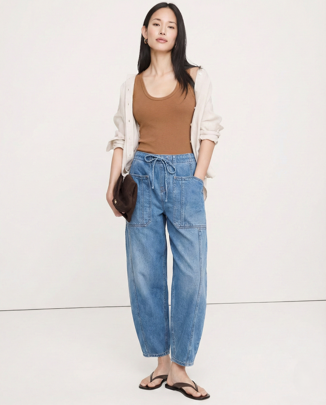 Maryse | Pull-On 100% Cotton Denim Jeans