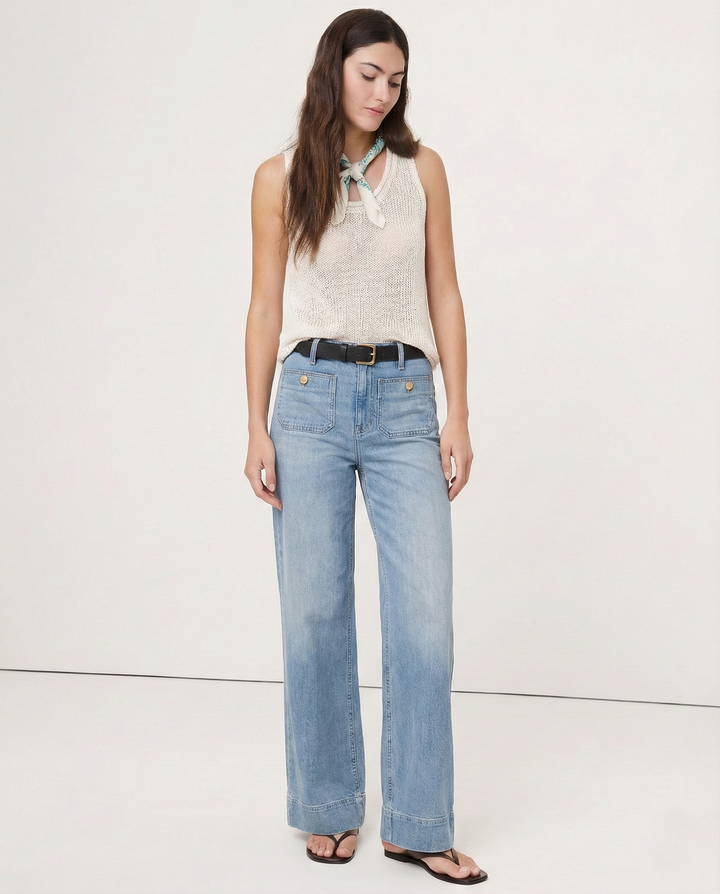 Johanne | High Waist Wide Leg Denim Jeans