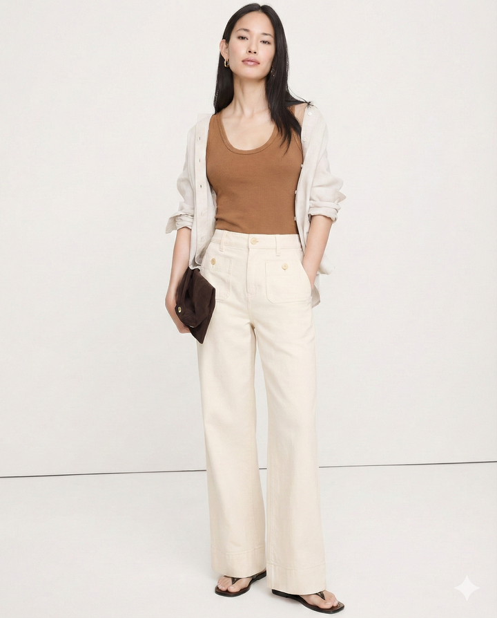 Johanne | High Waist Wide Leg Denim Jeans