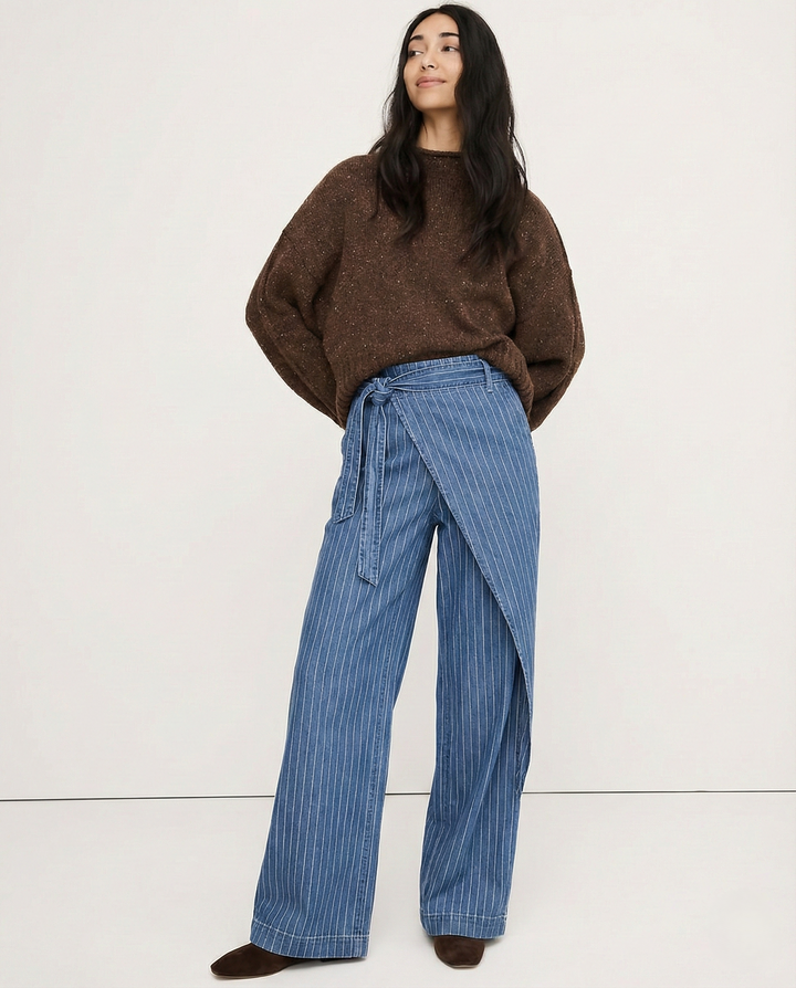 Paquerette | Cotton Pinstripe Trousers