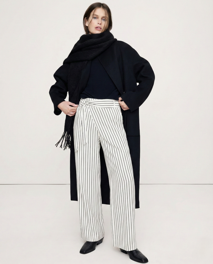 Paquerette | Cotton Pinstripe Trousers