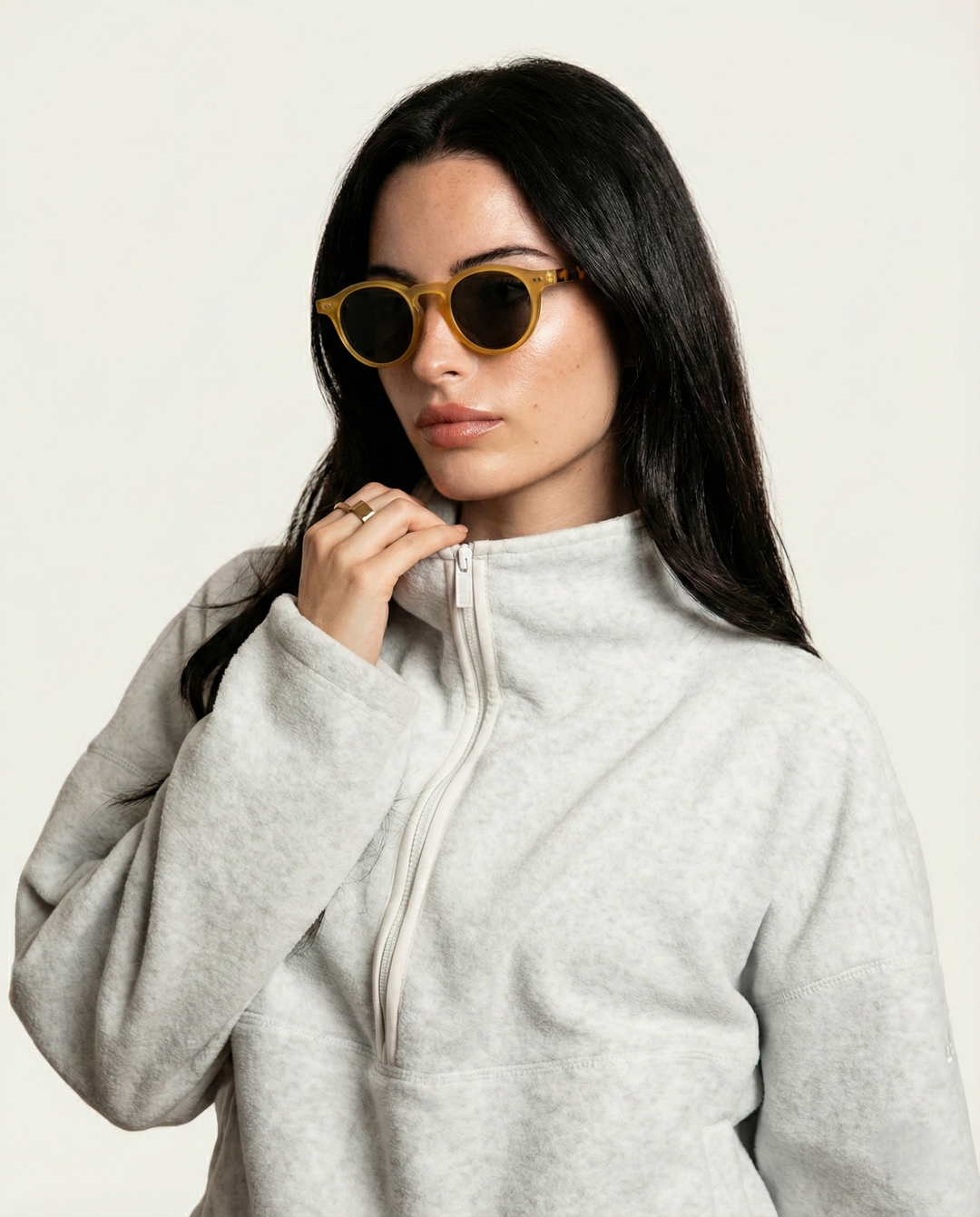 Two Tone Round UV400 Sunglasses