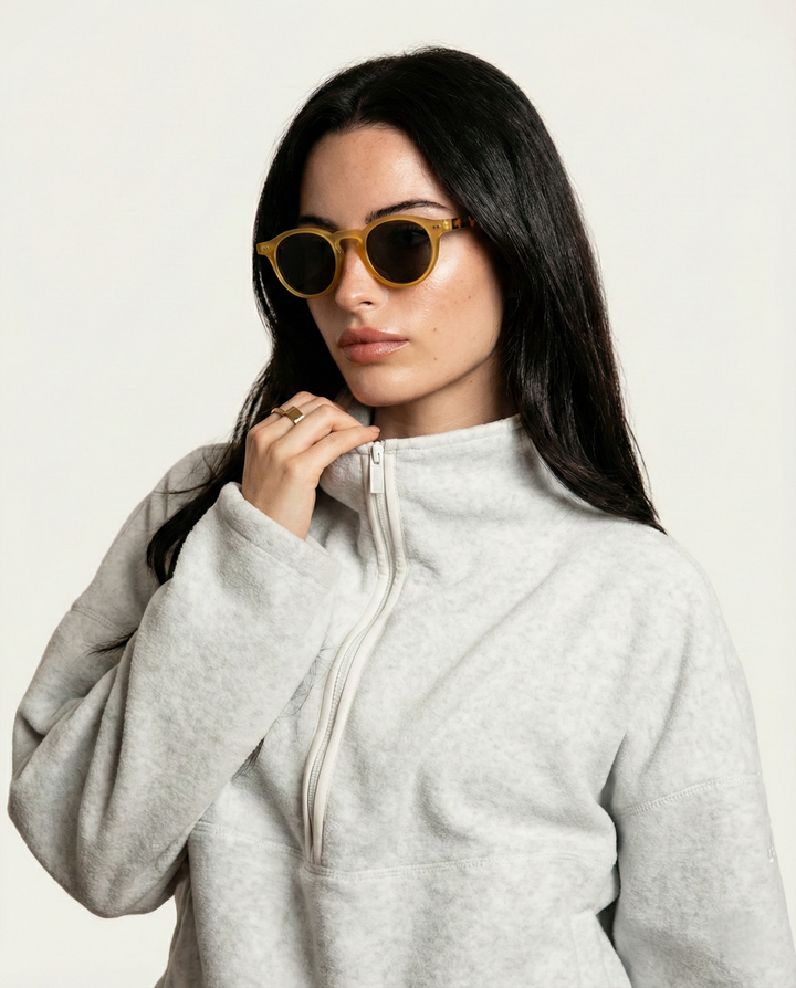 Two Tone Round UV400 Sunglasses